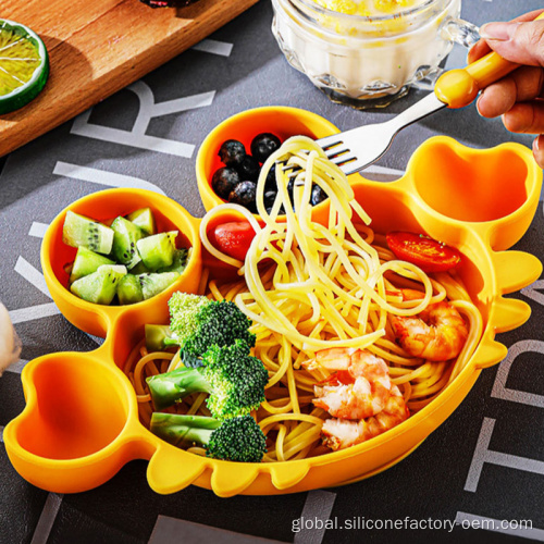 Baby Cutlery Baby Tableware Silicone All-In-One Chuck Bowl Manufactory